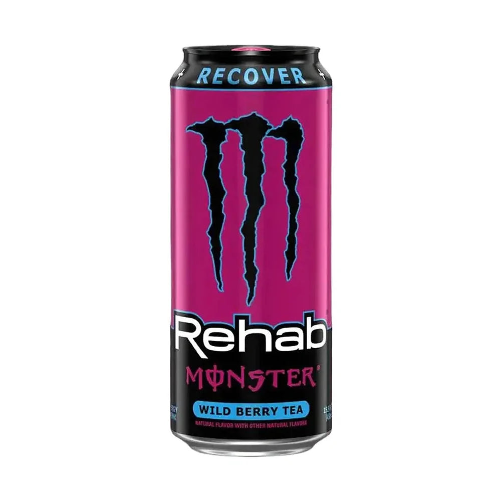 Canette Monster Rehab Thé+ Baies Sauvages 500ml – Boisson énergisante – lesbonbonsdesid.fr