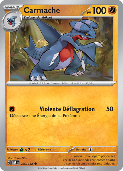 Pokémon Carmache (095/182) — Reverse Holo — Faille Paradoxe — FR