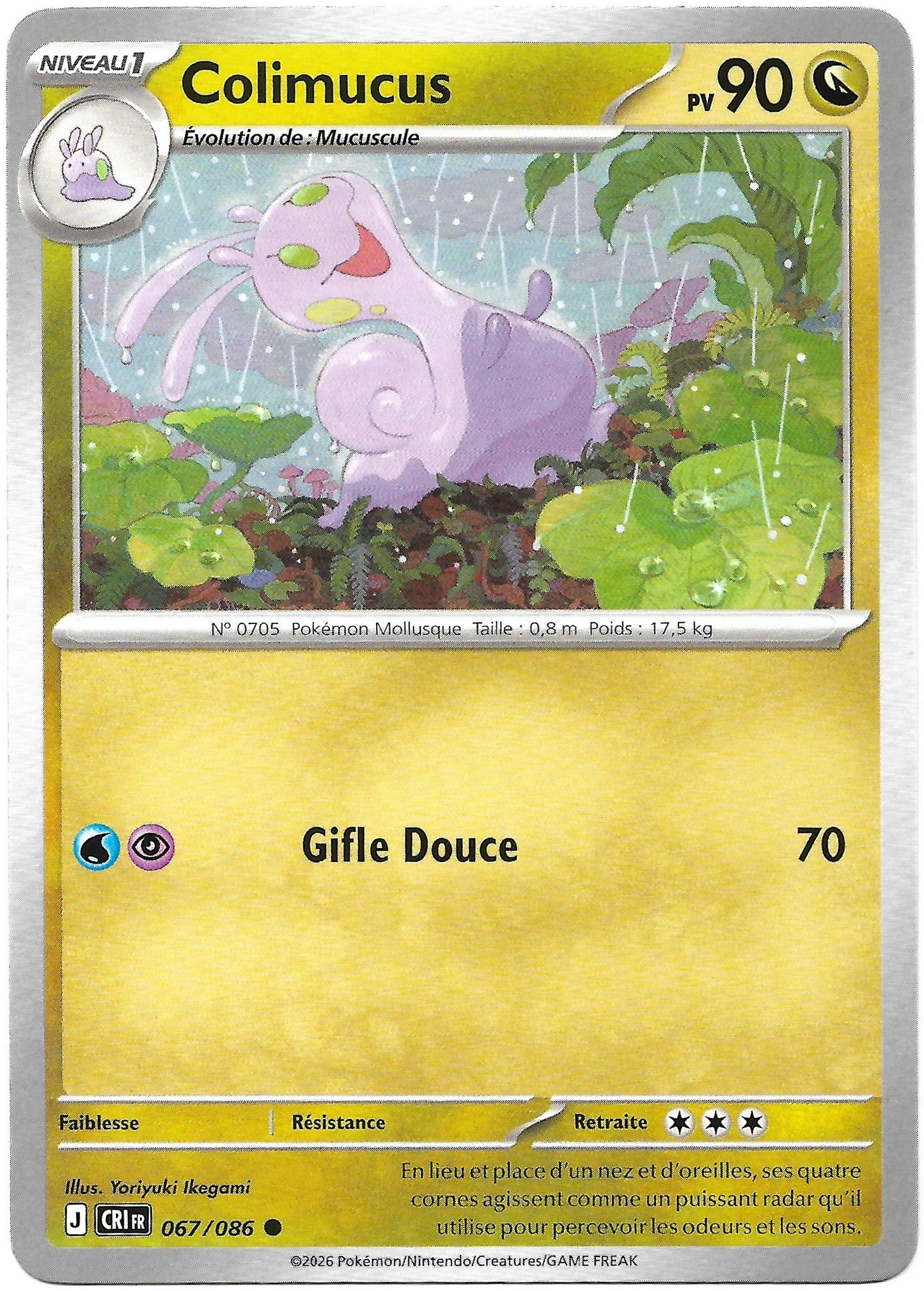 Carte Pokémon Colimucus n°67/86, extension Méga-Évolution Chaos Ascendant, version française