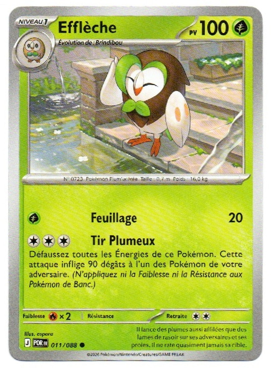 Carte Pokémon Efflèche n°11/88, extension Méga-Évolution – Équilibre Parfait, version française