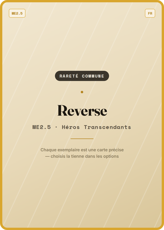 Carte Pokémon Commune Reverse, extension ME2.5 Héros Transcendants