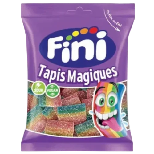 FINI Tapis Magiques – Bonbons acidulés Halal – Sachet 90g