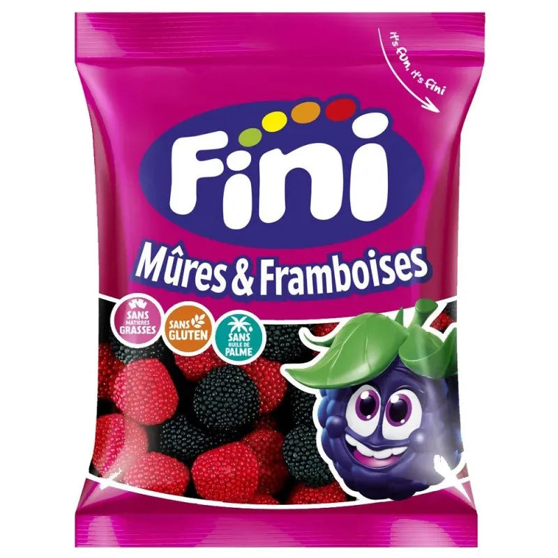 Sachet Bonbon Mûres et Framboises FINI 90g- Lesbonbonsdesid.fr