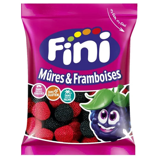 Sachet Bonbon Mûres et Framboises FINI 90g- Lesbonbonsdesid.fr