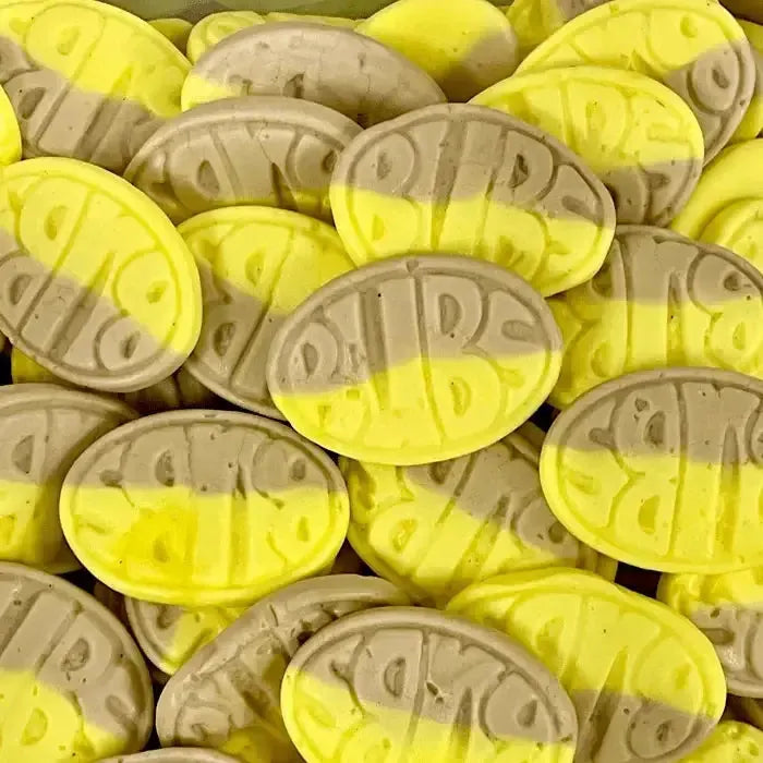 BUBS Banane Ovale – Bonbons moelleux suédois vrac – lesbonbonsdesid.fr