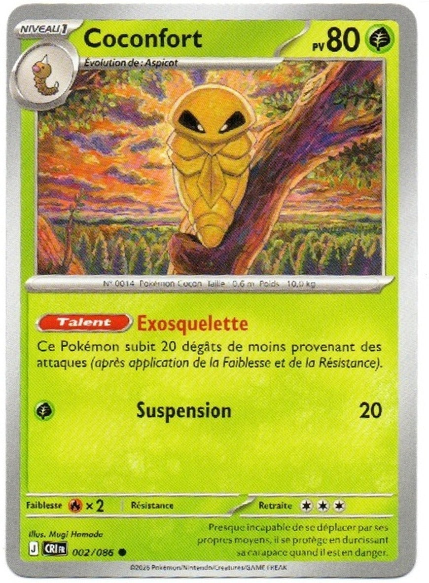 Carte Pokémon Coconfort n°2/86, extension Méga-Évolution – Chaos Ascendant, version française