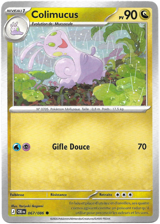 Carte Pokémon Colimucus n°67/86, extension Méga-Évolution Chaos Ascendant, version française