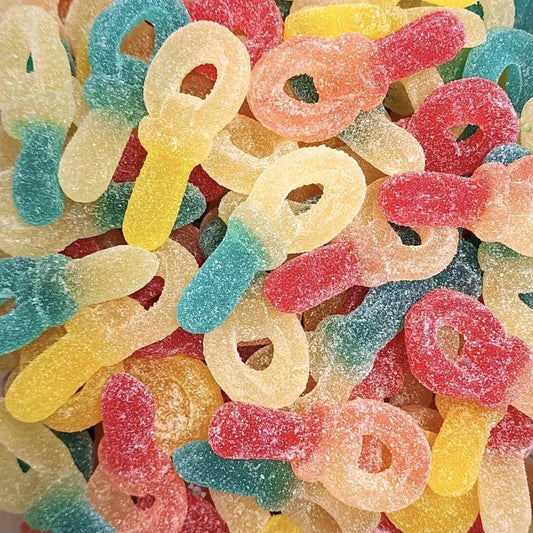 DAMEL Tétines Assorties Sucrées Halal en vrac – bonbons gélifiés colorés