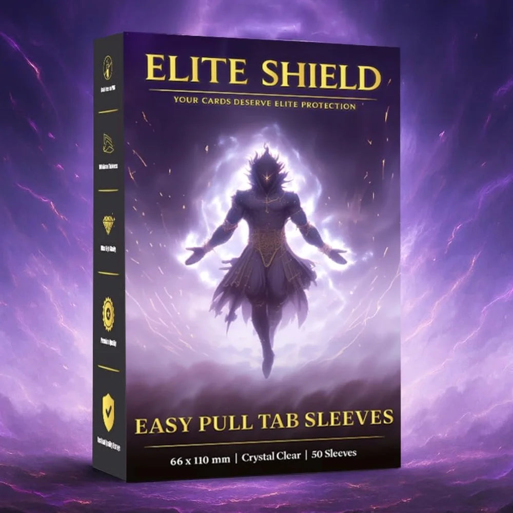 Elite Shield Easy Pull Tab Sleeves x50 – Pochettes TCG avec languette extraction – lesbonbonsdesid.fr