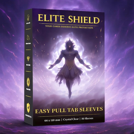 Elite Shield Easy Pull Tab Sleeves x50 – Pochettes TCG avec languette extraction – lesbonbonsdesid.fr