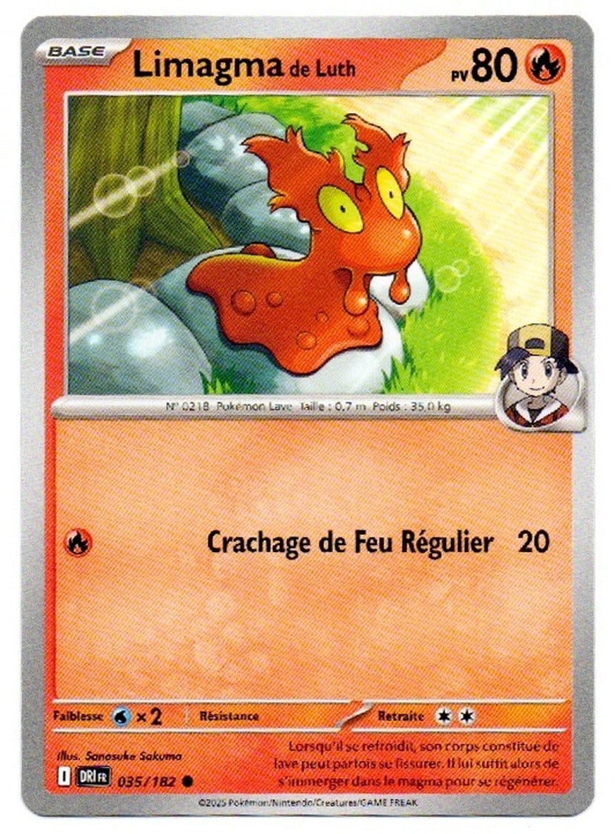 Carte Pokémon Limagma de Luth n°35/182, extension Écarlate et Violet – Rivalités Destinées, version française