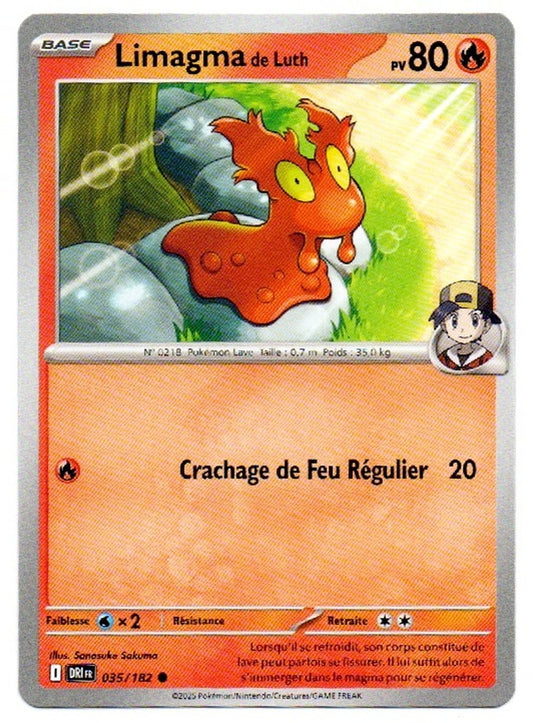 Carte Pokémon Limagma de Luth n°35/182, extension Écarlate et Violet – Rivalités Destinées, version française