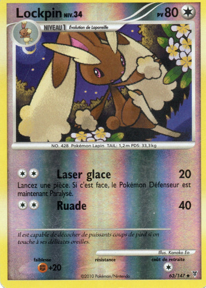 Carte Pokémon Lockpin, PL4 Vainqueurs Suprêmes, numéro 063, peu commune reverse