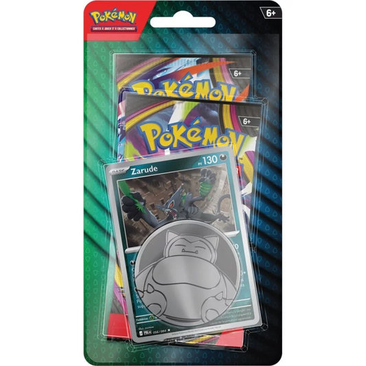 Pack 2 boosters Pokémon Zarude avec carte promo brillante et pièce collector, version française