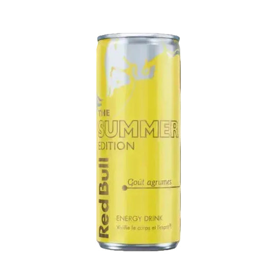 Red Bull Goût Agrumes 250ml - Boisson énergisante Summer Edition - lesbonbonsdesid.fr