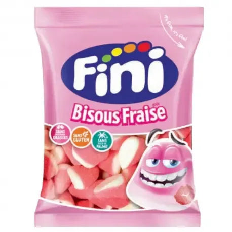Sachet bonbon bisous fraise FINI 90g-lesbonbonsdesid.fr