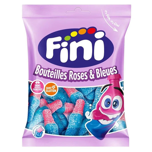sachet bonbon bouteilles roses et bleues FINI 90g-lesbonbonsdesid.fr