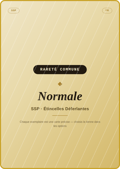 Carte Pokémon Commune Normale, extension SSP Étincelles Déferlantes