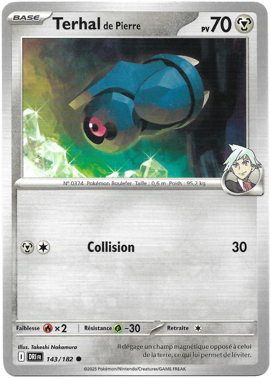 Carte Pokémon Terhal de Pierre n°143/182, extension Écarlate et Violet Rivalités Destinées, version française