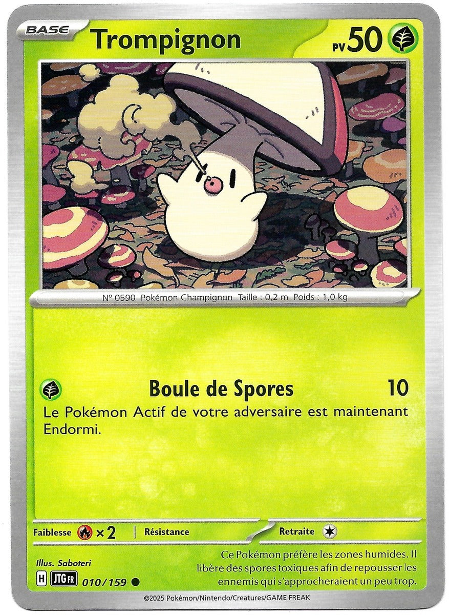 Carte Pokémon Trompignon n°10/159, extension Écarlate et Violet – Aventures Ensemble, version française