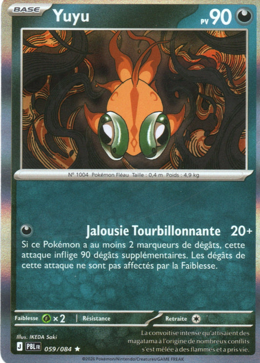 Carte Pokémon Yuyu, ME05 Nuit Noire, numéro 059, rare holo