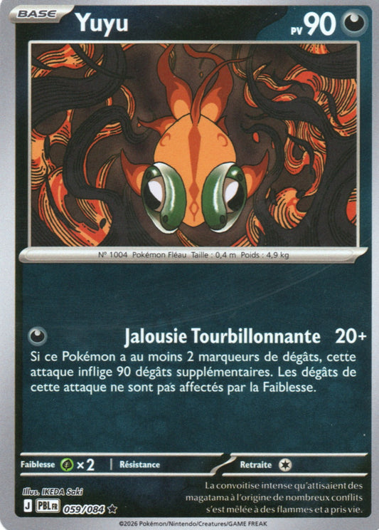 Carte Pokémon Yuyu, ME05 Nuit Noire, numéro 059, rare reverse